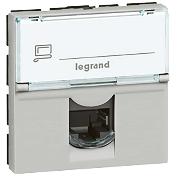 Legrand - RJ45 cat 5e UTP 2 mod alu LCS² Mosaic alu kleur - 079454-E⚡shock