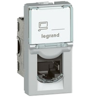 Legrand - RJ45 cat 6A STP 1 mod alu LCS² Mosaic alu kleur - 079473-E⚡shock