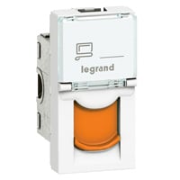 Legrand - RJ45 cat 6A UTP 2 mod oranje LCS² Mosaic oranje - 076527-E⚡shock