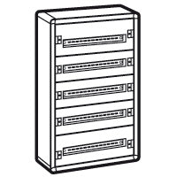 Legrand - Wandkast XL³ 160 - 5 rijen metaal-120 modules-zonder deur - 020005-E⚡shock