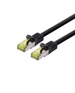 LOGON - Patch Cable Sftp/Awg26/Lsoh 1,5M - Cat6A 500Mhz - Black - TCR6ASS015BL-E⚡shock