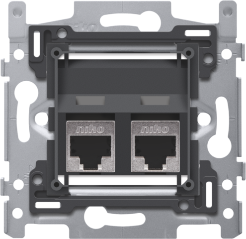 Niko - 2X Rj45 Stp Cat6A, Schui - 170-65377-E⚡shock