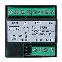 urmet - VIDEOVERDELER 2VOICE 1IN/4UIT - 1083/55-E⚡shock