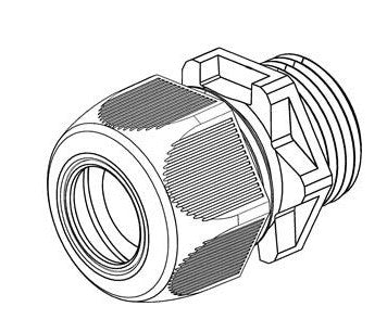 WISKA - ESKV 20 Wartel SPRINT Polyamide RAL7035 IP68 M20 - 10066412-E⚡shock