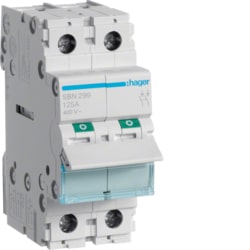 Hager - Modulaire schakelaar 2 polig 125A - SBN299-E⚡shock