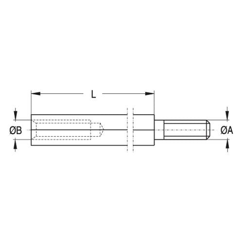 vynckier - OPHOOGSTUT 25MM M4 - 890803-E⚡shock