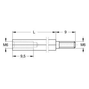 vynckier - OPHOOGSTUT SLEUTELBREEDTE 9 H=55MM - 811457-E⚡shock